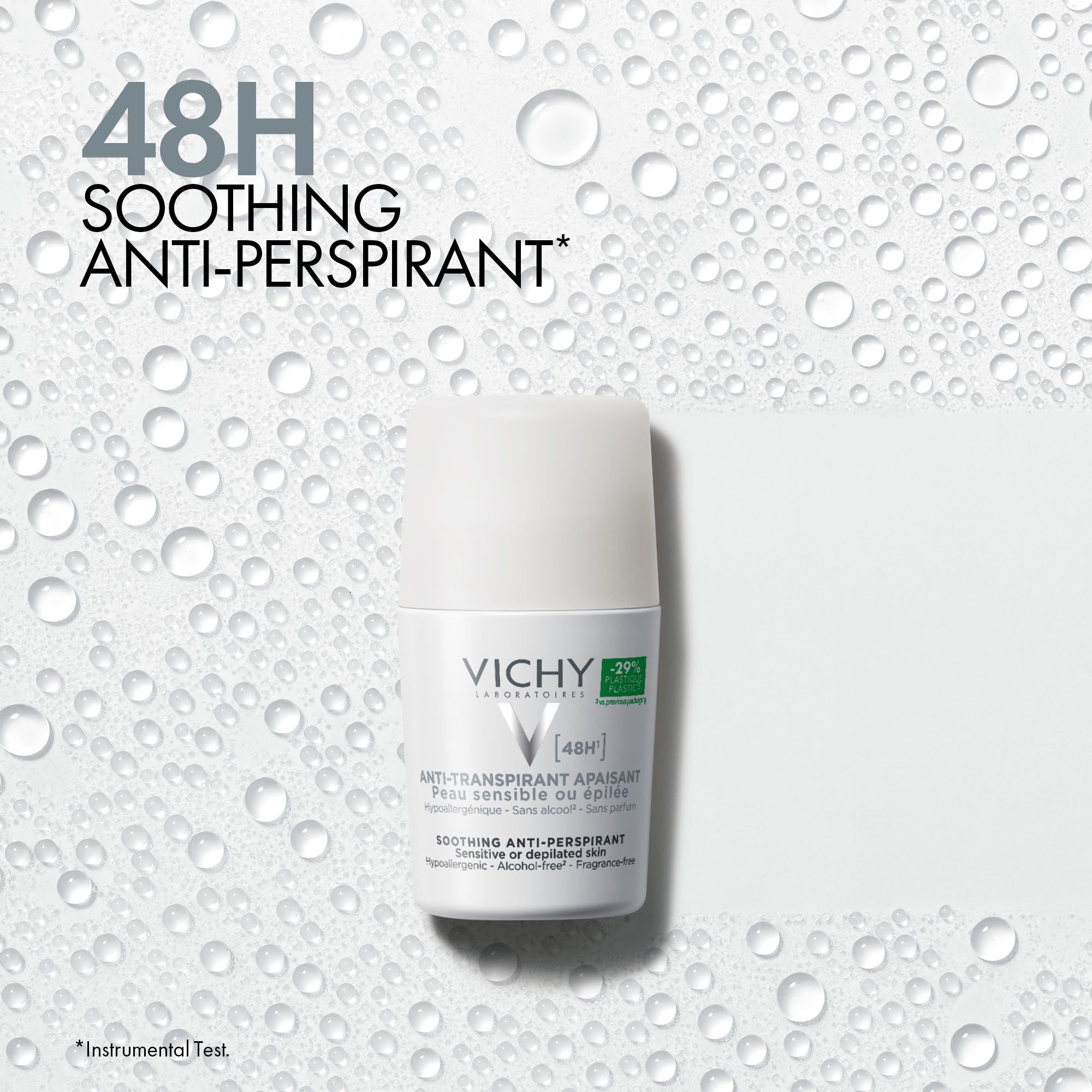 48H Soothing Anti-Perspirant Roll-On - Sensitive or Depilated Skin