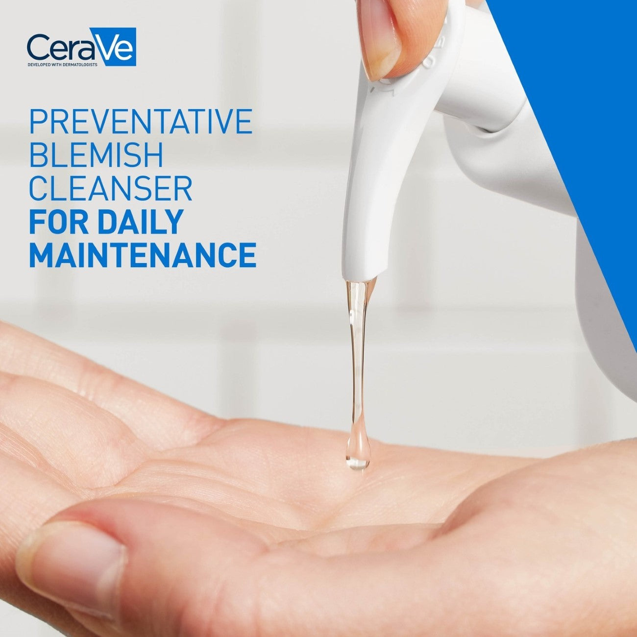 Blemish Control Cleanser Face Wash For Acne & Blemish Prone Skin with 2% Salicylic Acid, Niacinamide and Ceramides