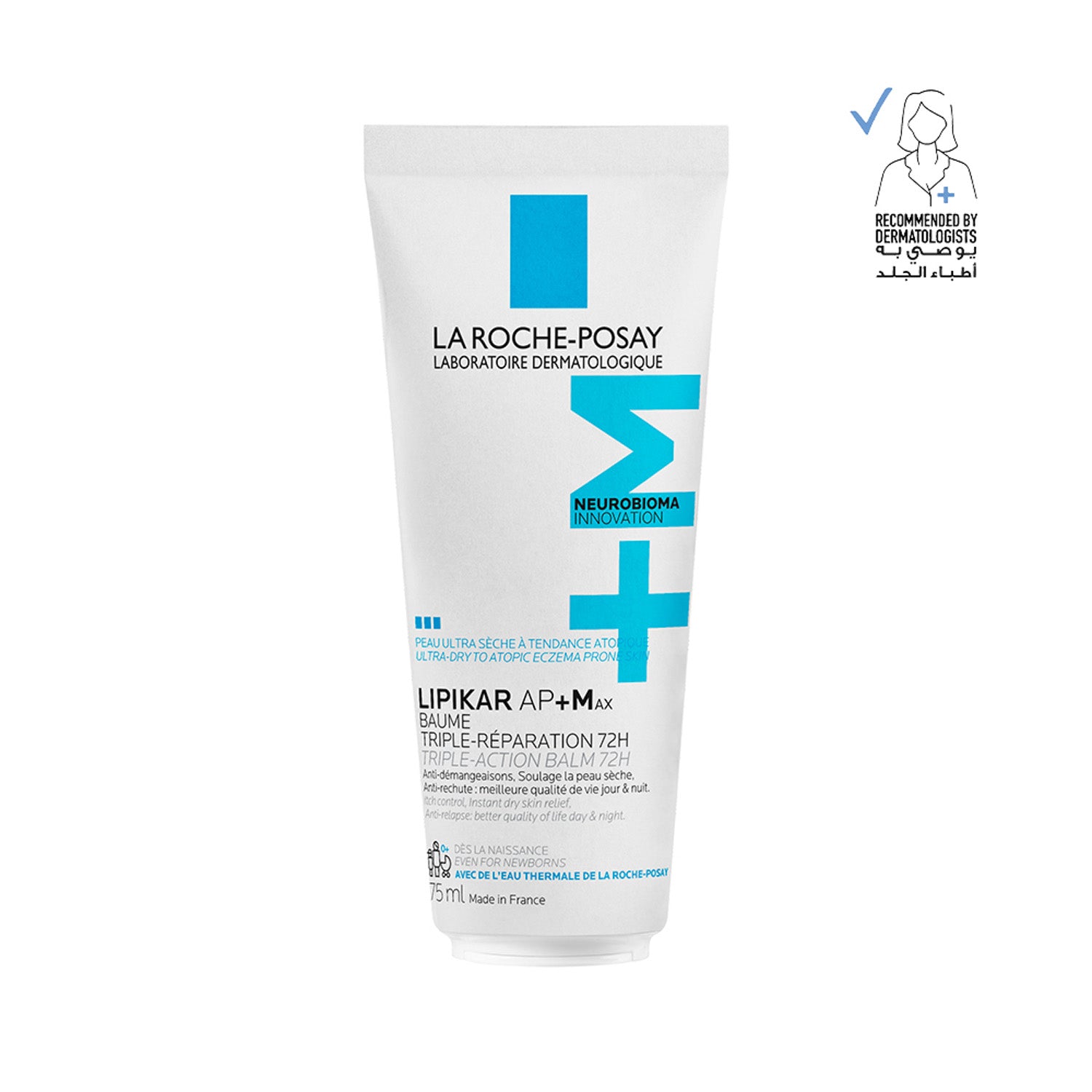 Lipikar Balm AP+Max Triple-Action Balm with Neurobioma for Ultra-Dry to Atopic Eczema-Prone Skin
