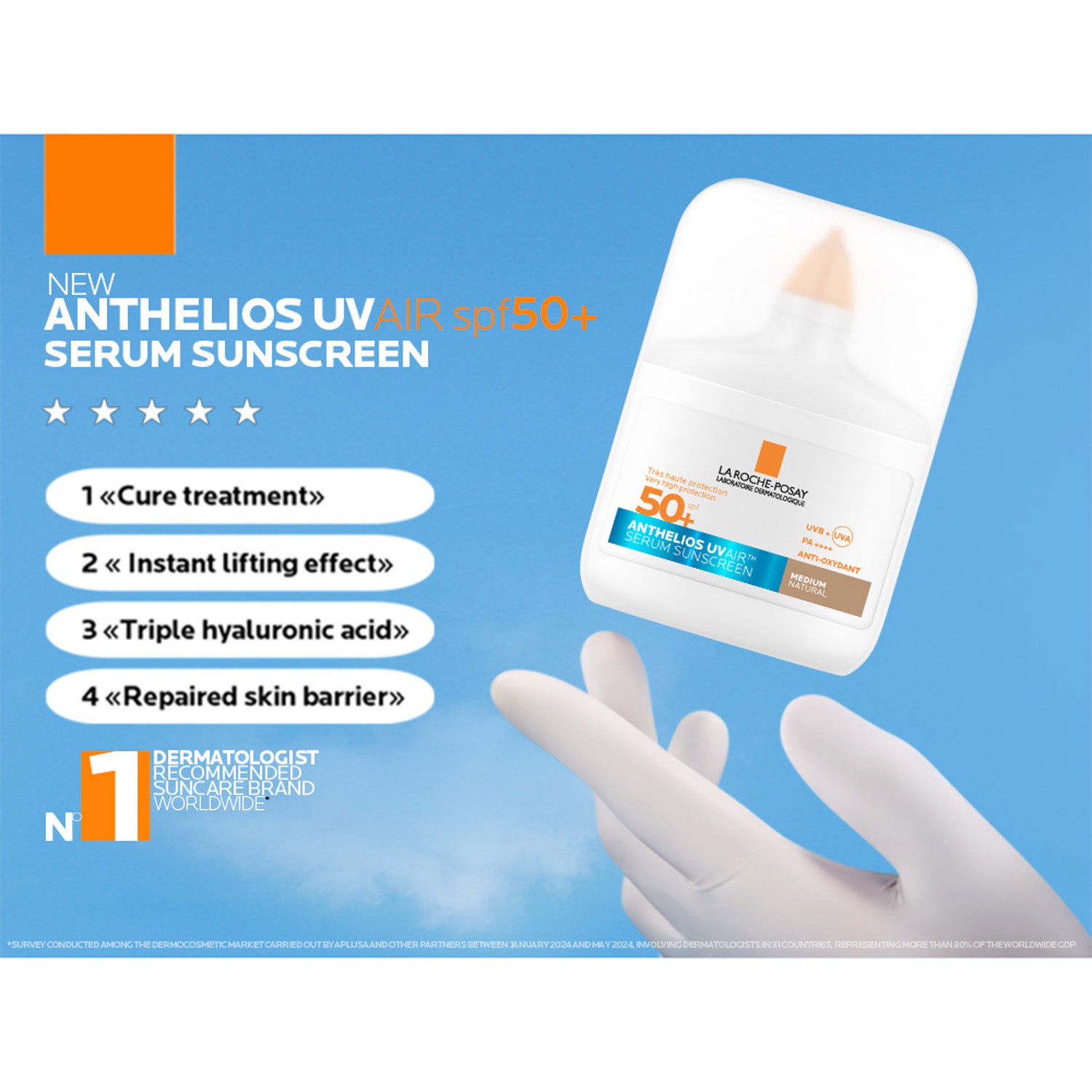 La Roche Posay UV Air Serum Sunscreen Tinted Natural 50ml
