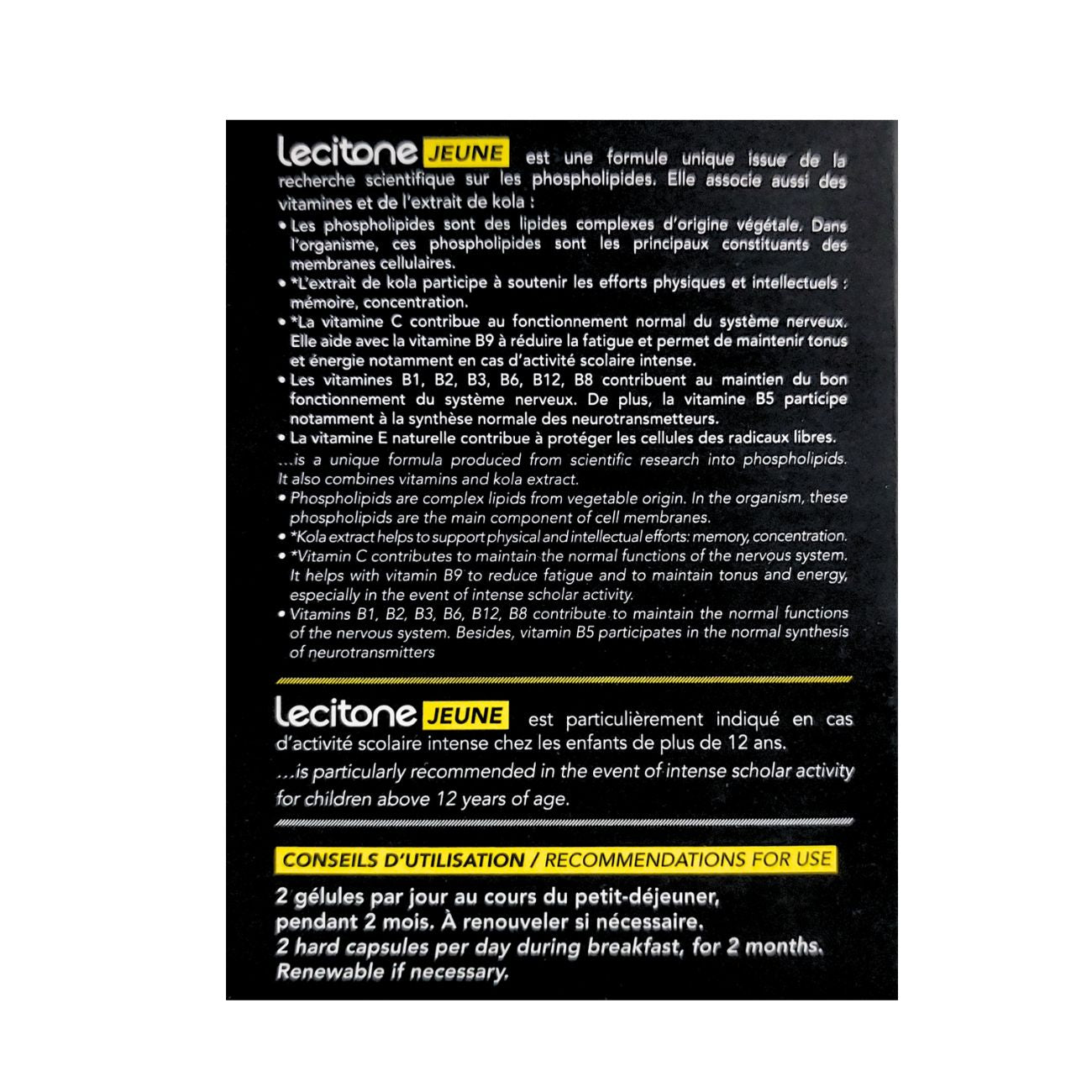 Lecitone Jeune Memory & Fatigue