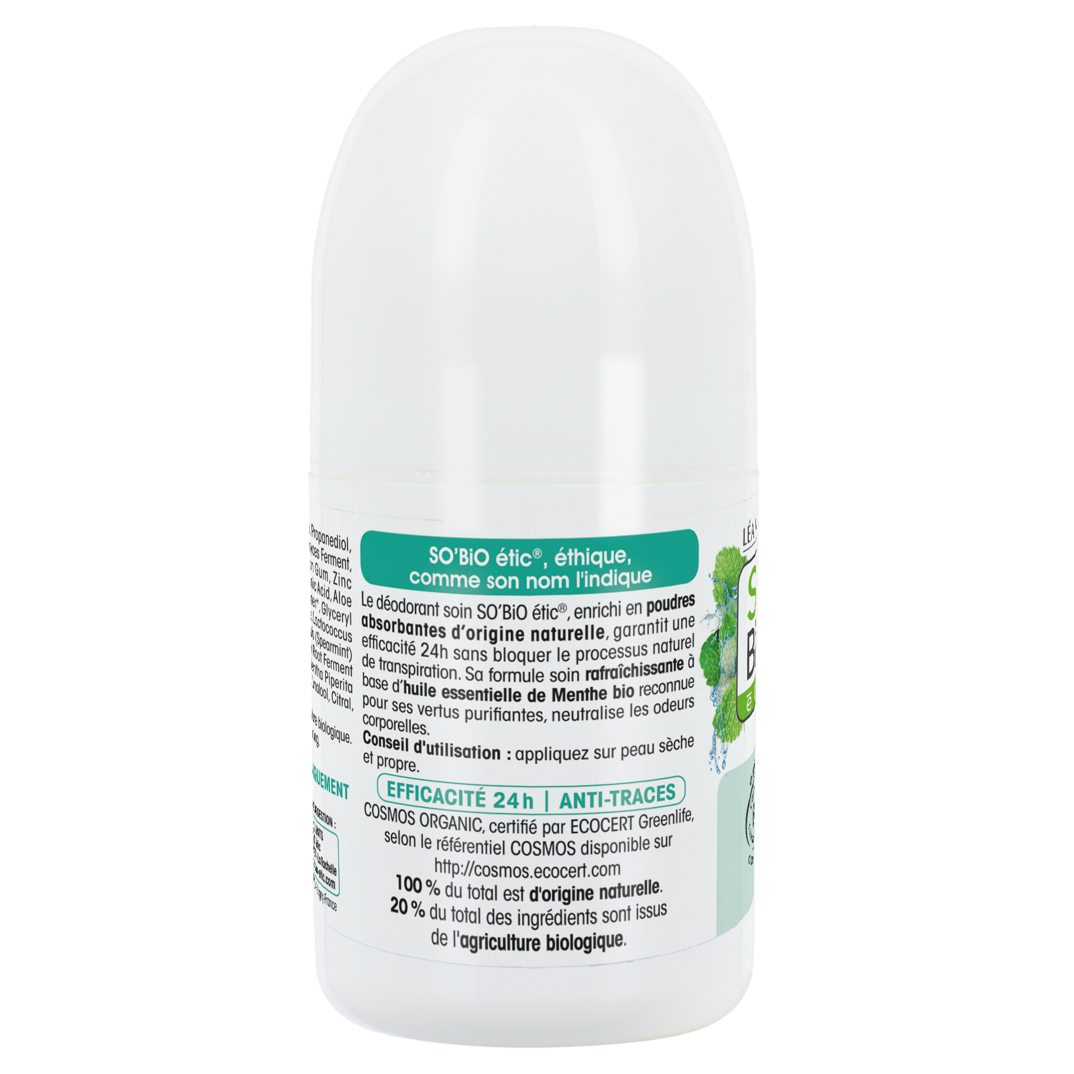 Deodorant 24H - Organic Mint