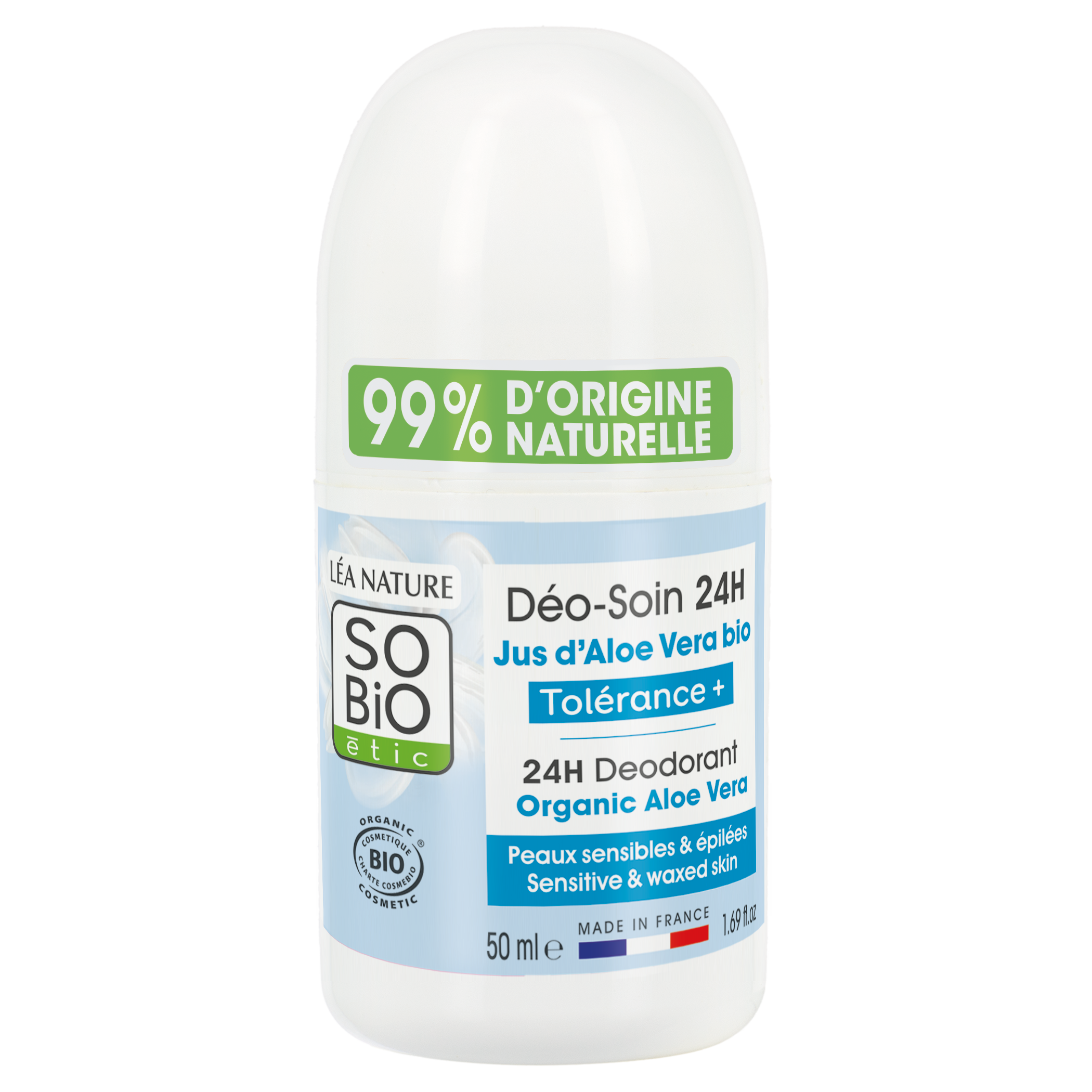 Deodorant 24H Tolerance - Organic Hydra Aloe Vera