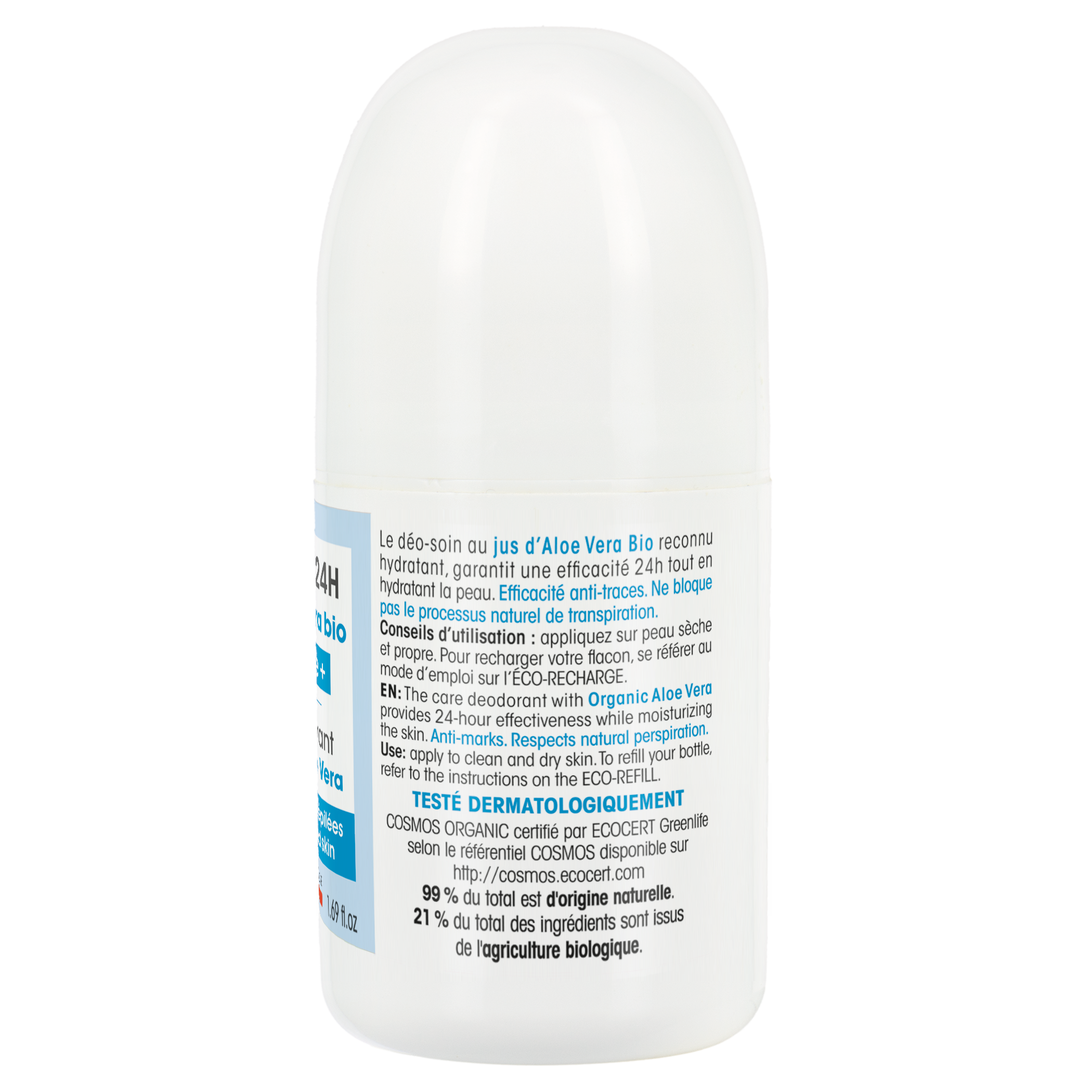 Deodorant 24H Tolerance - Organic Hydra Aloe Vera