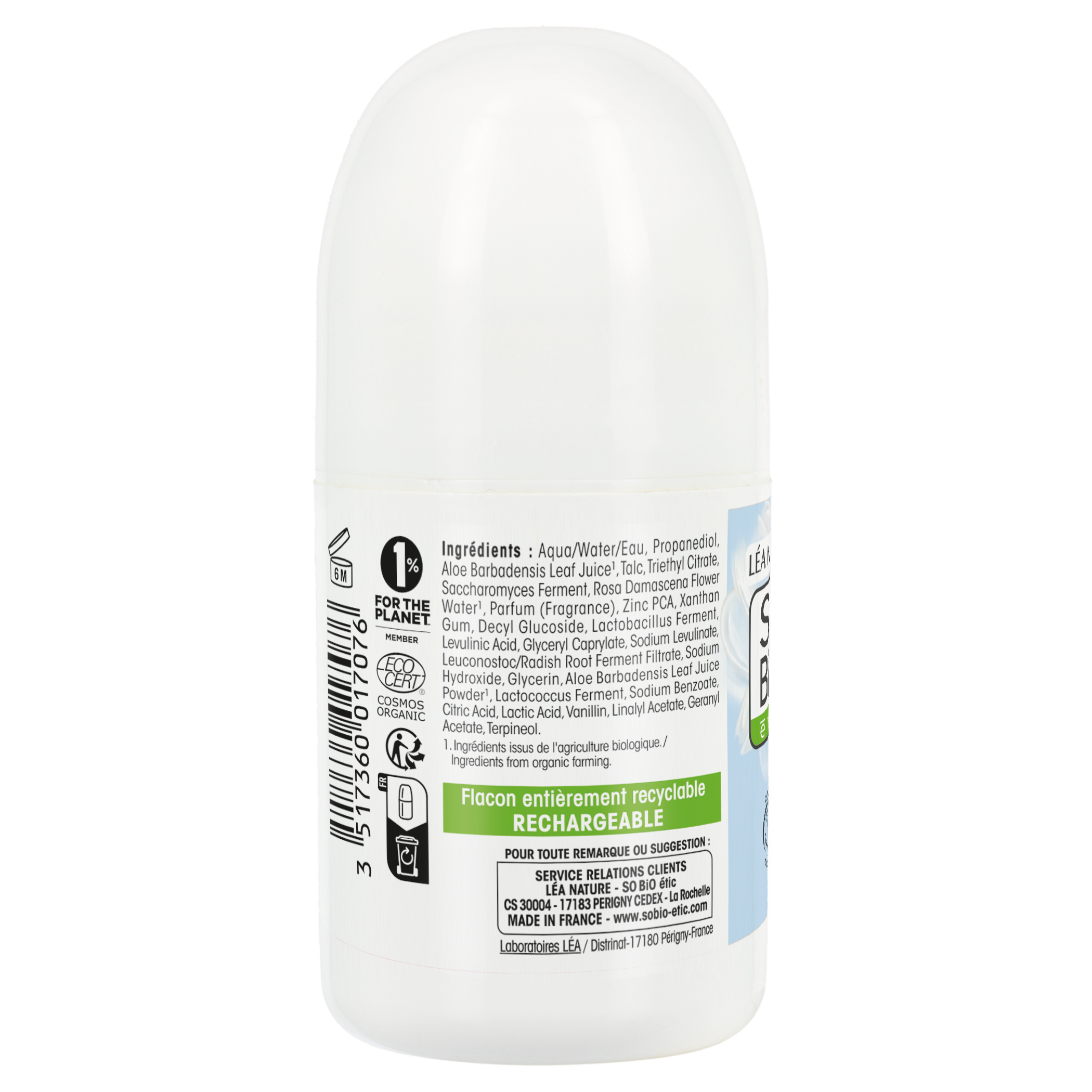Deodorant 24H Tolerance - Organic Hydra Aloe Vera
