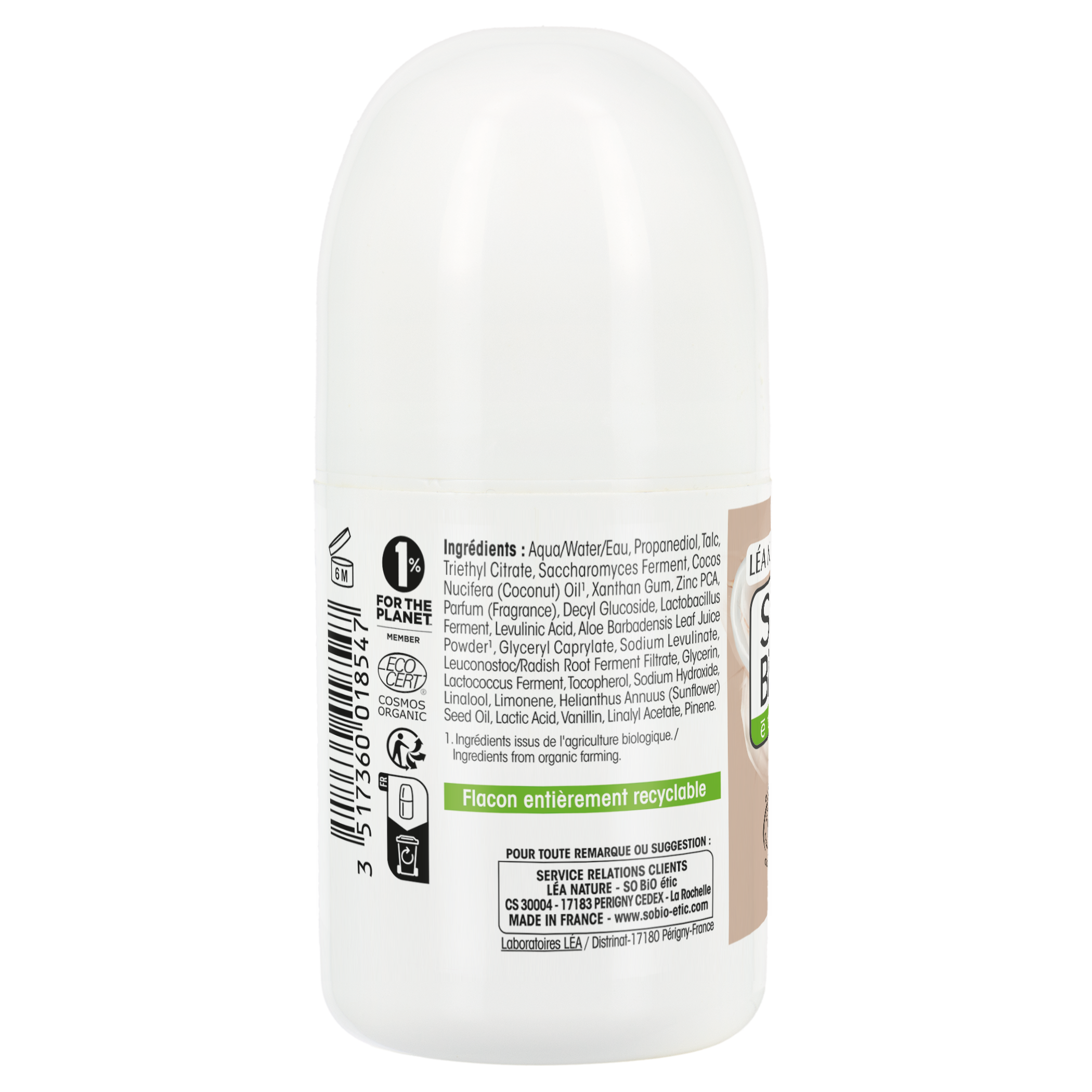 Deodorant Protection Care - Organic Coconut Oil