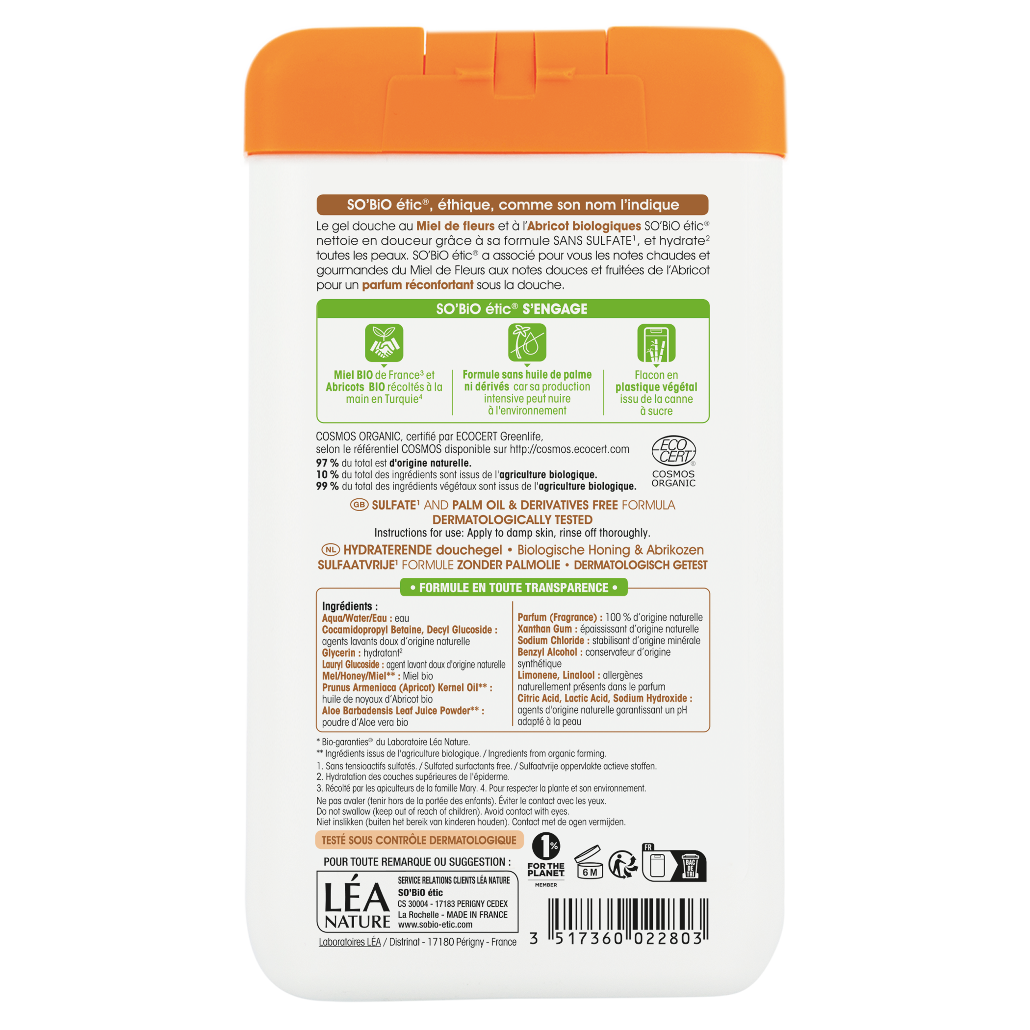 Honey & Apricot Shower Gel