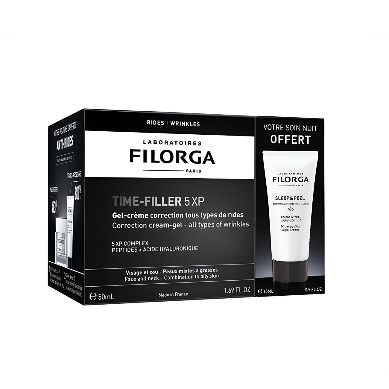 Duo Time Filler 5XP Cream 50ml + Sleep & Peel Night Cream 15ml