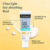 Ultra-Sheer Invisible Oil Control SPF50+ Sun Care Fluid