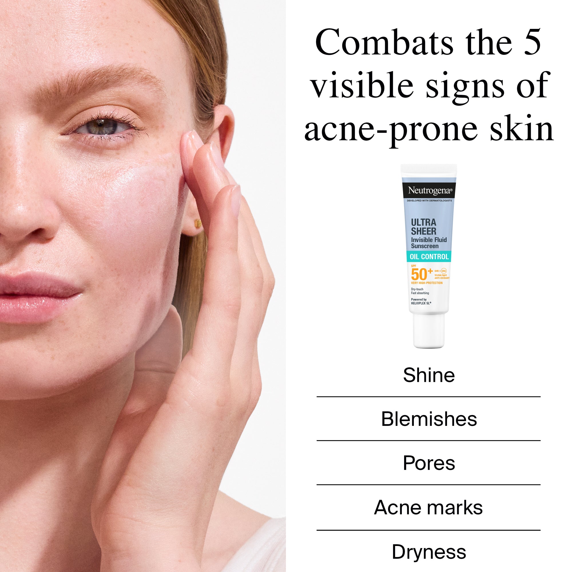 Ultra-Sheer Invisible Oil Control SPF50+ Sun Care Fluid