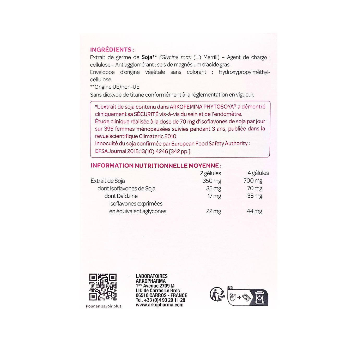 Phyto Soya Soy Isoflavones 17.5mg