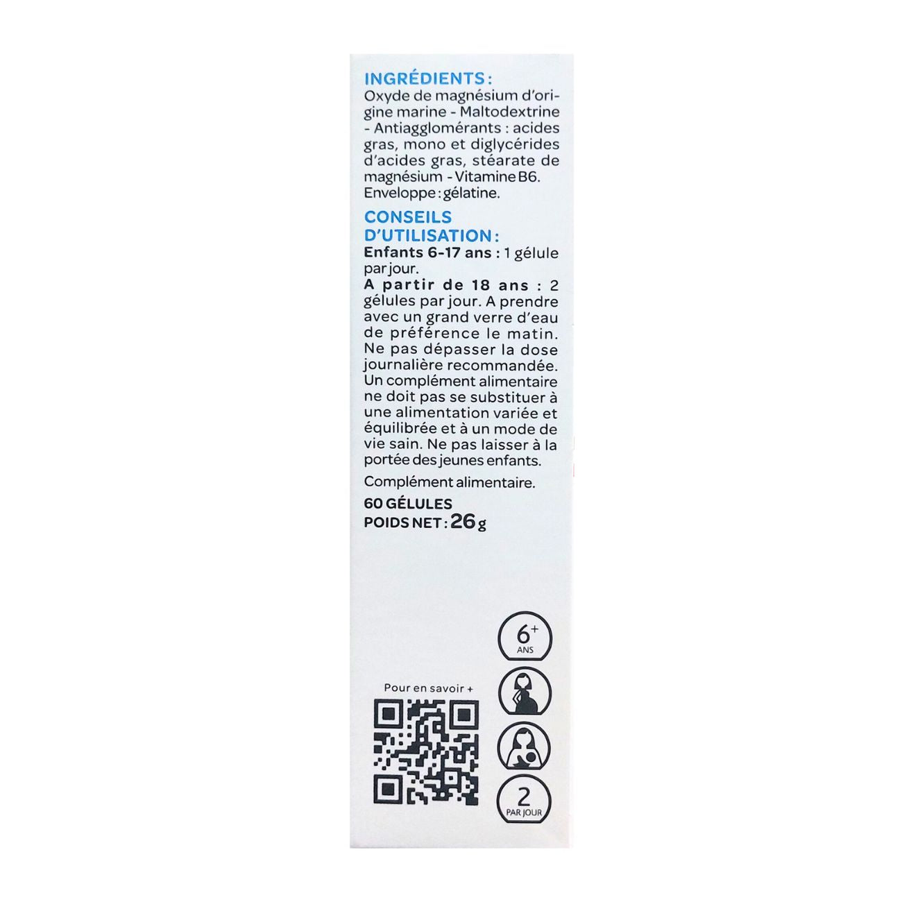 Magnesium and Vitamin B6 150mg