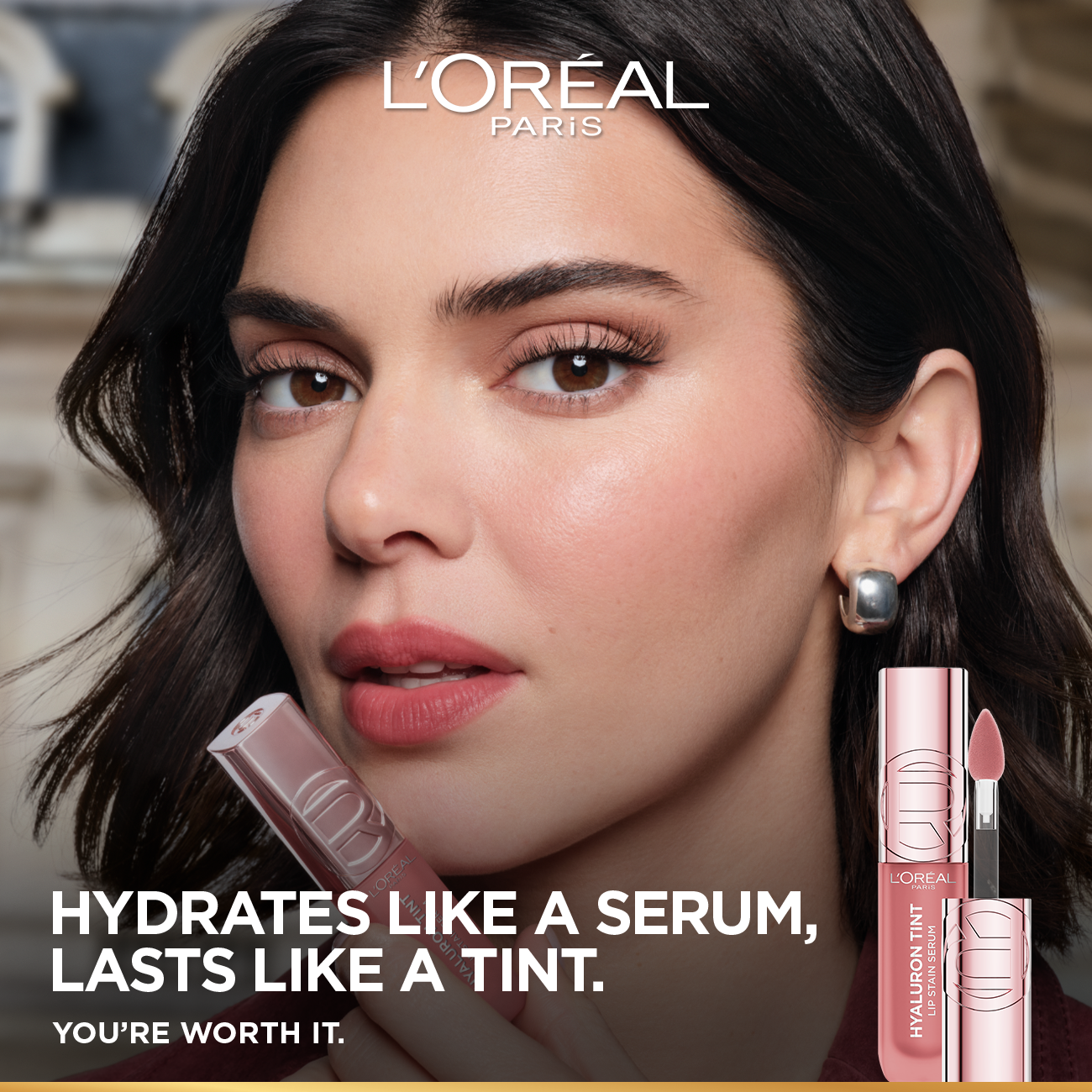 L’Oréal Paris Hyaluron Tint Lip Stain Serum Long Lasting, Hydrating Lip Makeup Infused with Hyaluronic Acid 5ml
