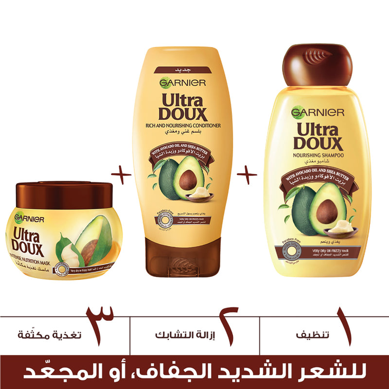 Ultra Doux Avocado & Shea butter Shampoo