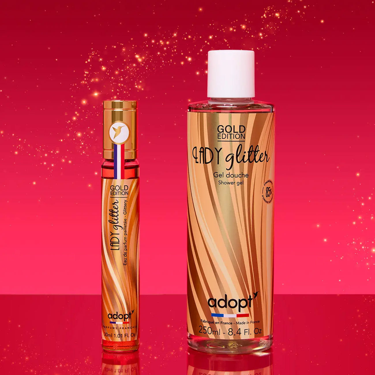 Lady Glitter Gold Edition Set - EDP 30ml & Shower Gel