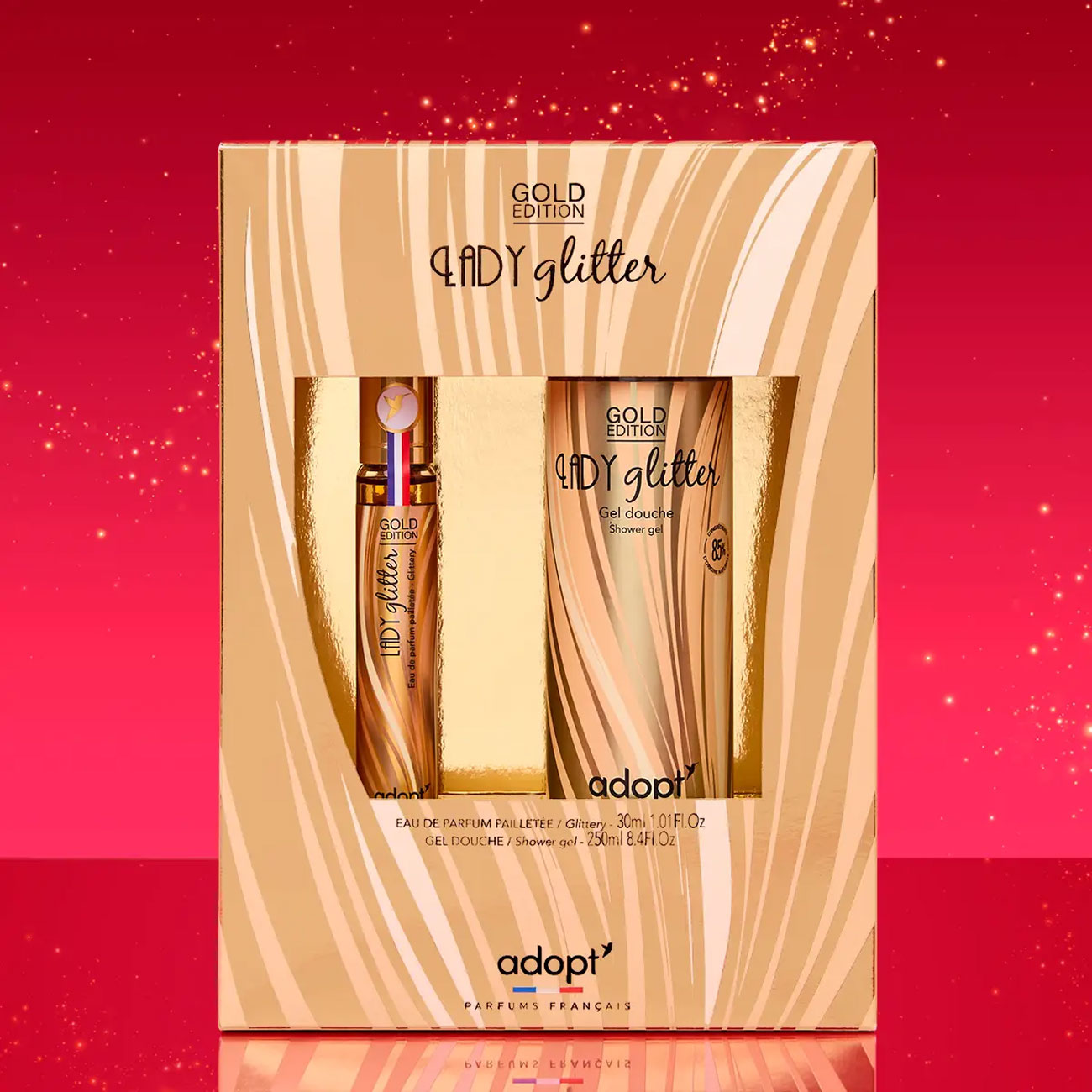 Lady Glitter Gold Edition Set - EDP 30ml & Shower Gel