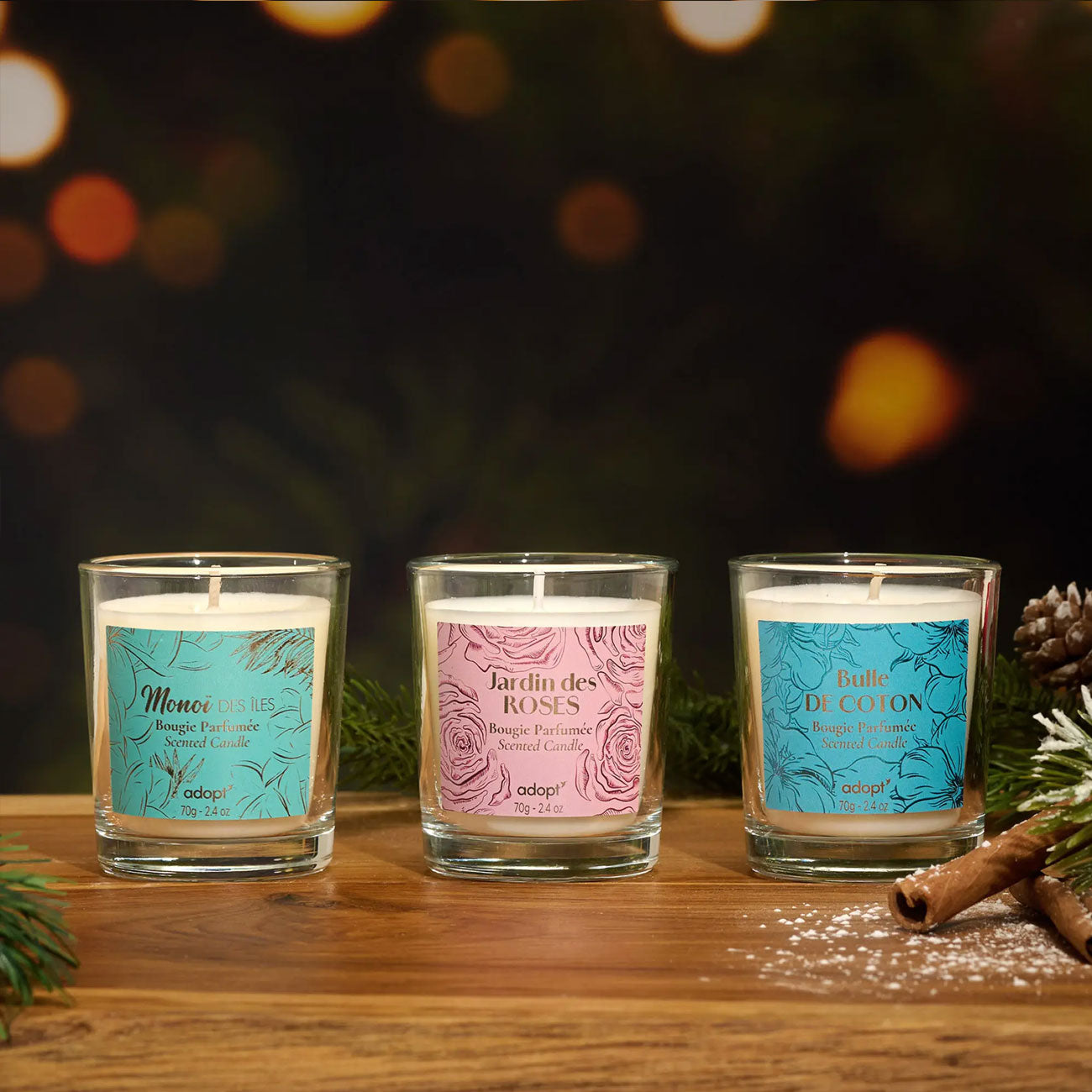 Mini Candle Set - Cotton Rose Monoi