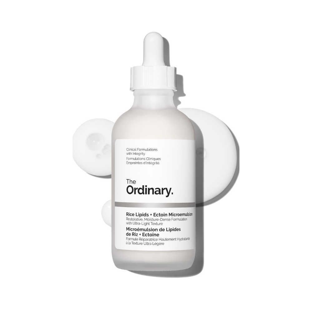 Rice Lipids + Ectoin Microemulsion Moisturizer for Dry Skin