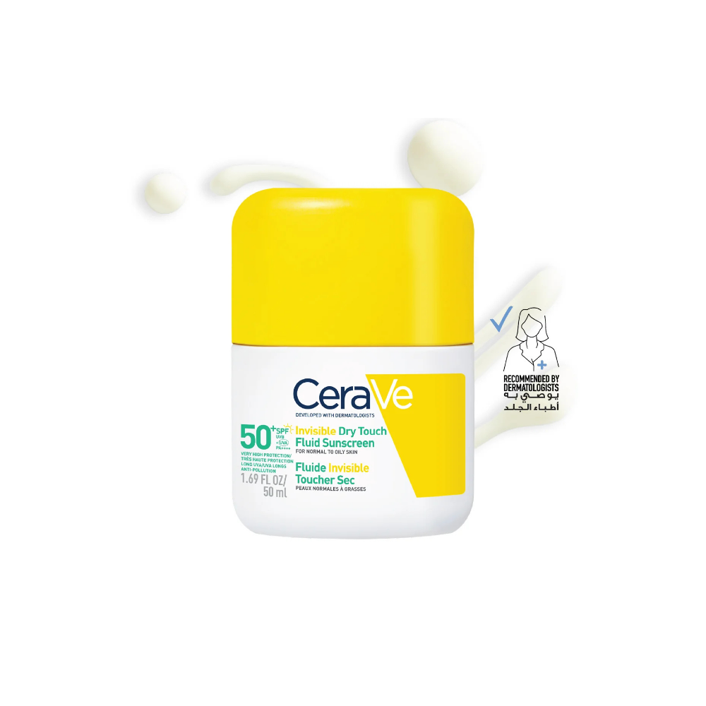 CeraVe Invisible Dry Touch Fluid Sunscreen SPF50+