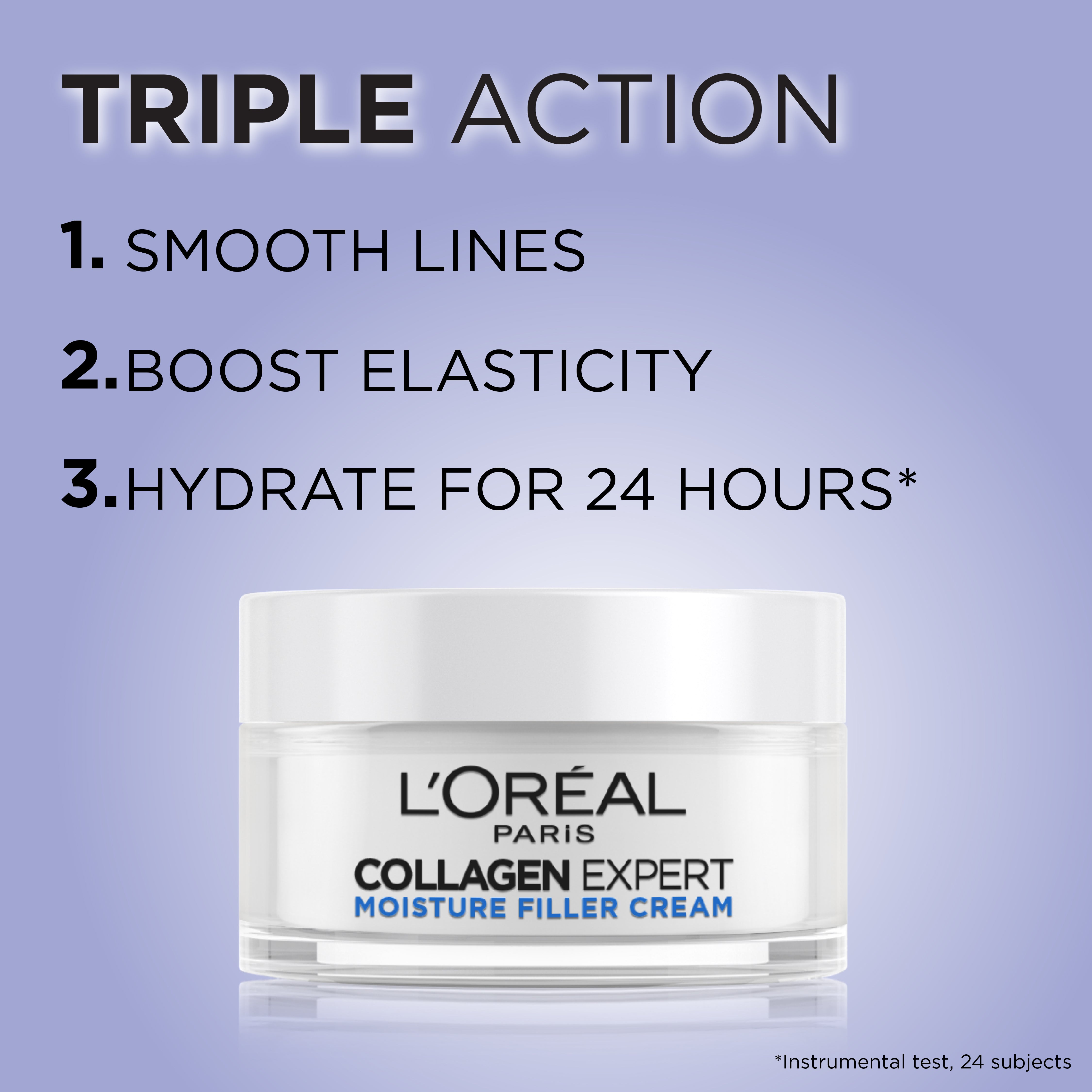 L’Oréal Paris Collagen Expert Moisture-Filling Cream, With Glycerin & Collagen Peptide Fractions