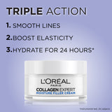 L’Oréal Paris Collagen Expert Moisture-Filling Cream, With Glycerin & Collagen Peptide Fractions
