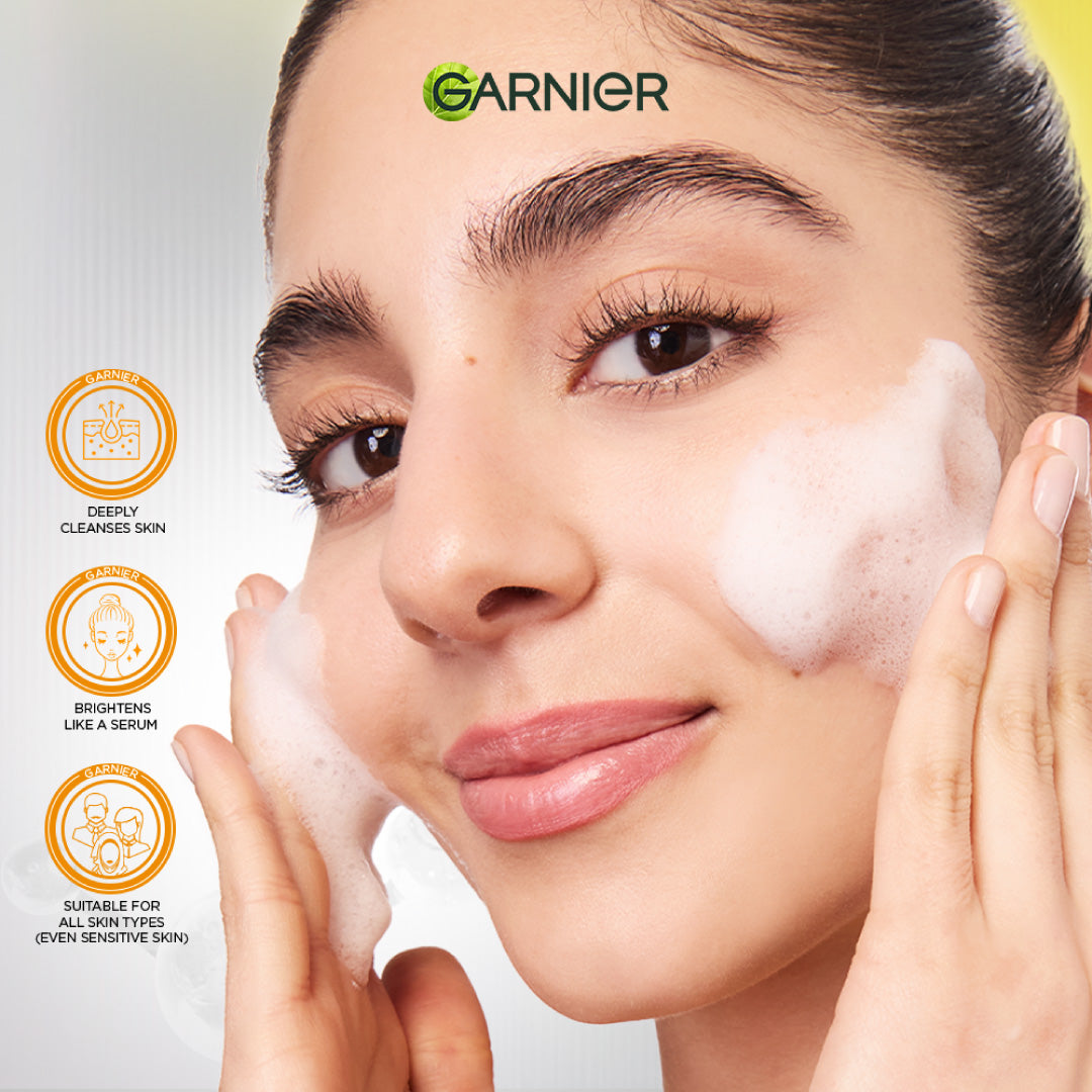 Fast Bright Serum Cleanser - Dual Action Foam Cleanser, Brightens in 1 Wash - For All Skin Types, Even Sensitive Skin