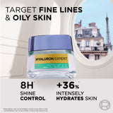 Hyaluron Expert Oil and Shine Control Replumping Gel Cream, for Combination to Oily Skin, with Hyaluronic Acid and Salicylic Acid, 50 ml