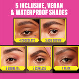 Micro Brow Pencil, Ultra-Fine, Dual-Ended, Precise Eyebrow Pencil with Retractable Tip and Spoolie Brush