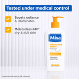 Mixa Niacinamide Bright Body Lotion - For Dry & Dull Skin in Need of Unifying - With Shea Butter, Niacinamide & Vitamin C