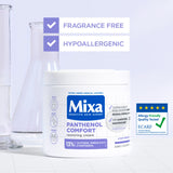 Mixa Panthenol Comfort Cream Jar - Anti-Scratching Cream - For Dry Skin, Atopy Prone Skin and Eczema - For Face, Hands & Body