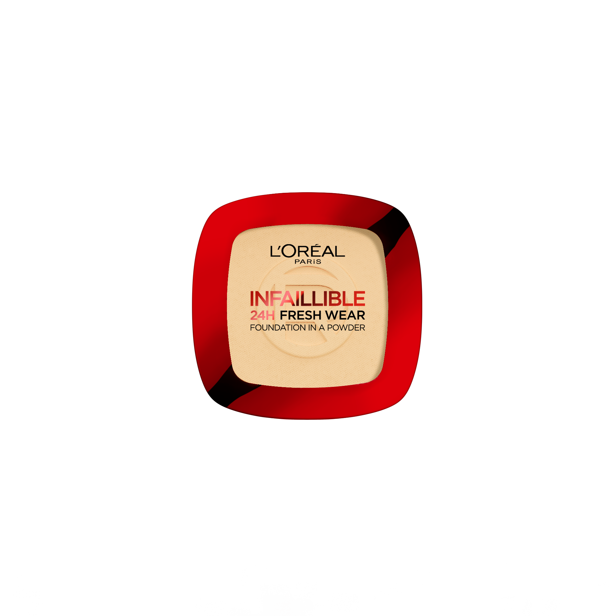 L’Oréal Paris Infallible Up to 24H Fresh Wear Foundation in a Powder- Waterproof, Heatproof, Sweatproof.