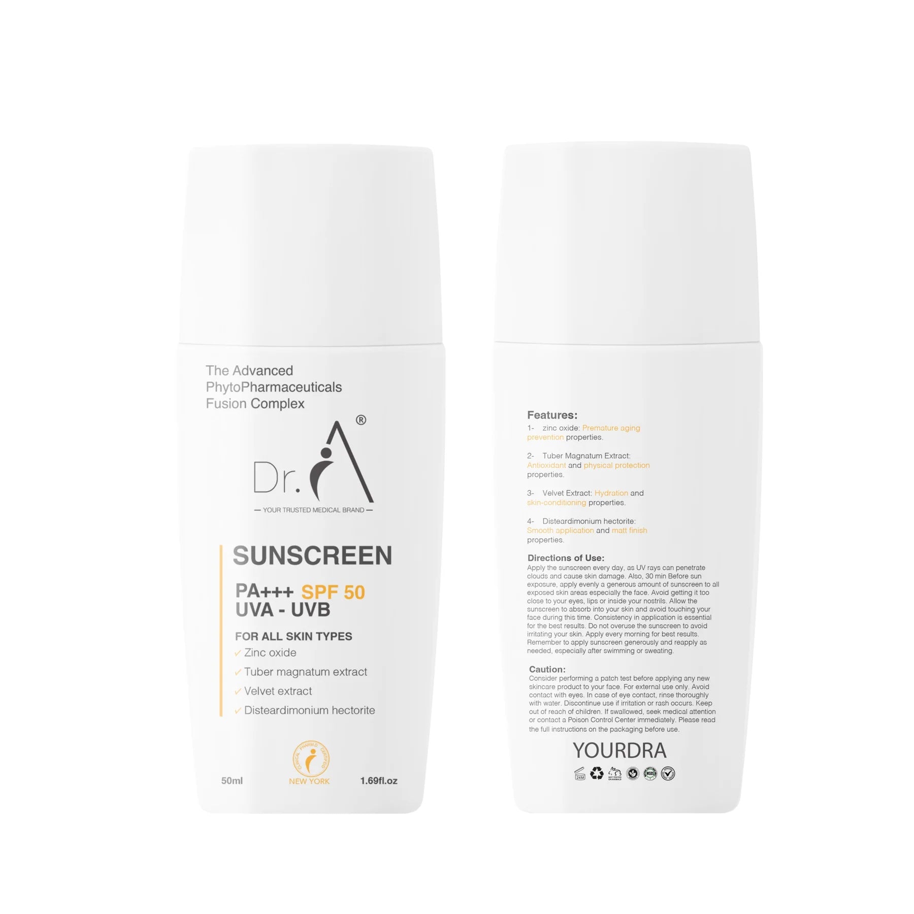 Sunscreen PA+++ SPF50 UVA - UVB