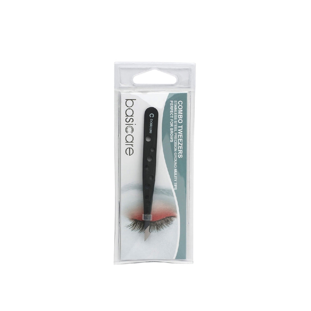 Basic Care Tweezer Matt Black - Slant Tips