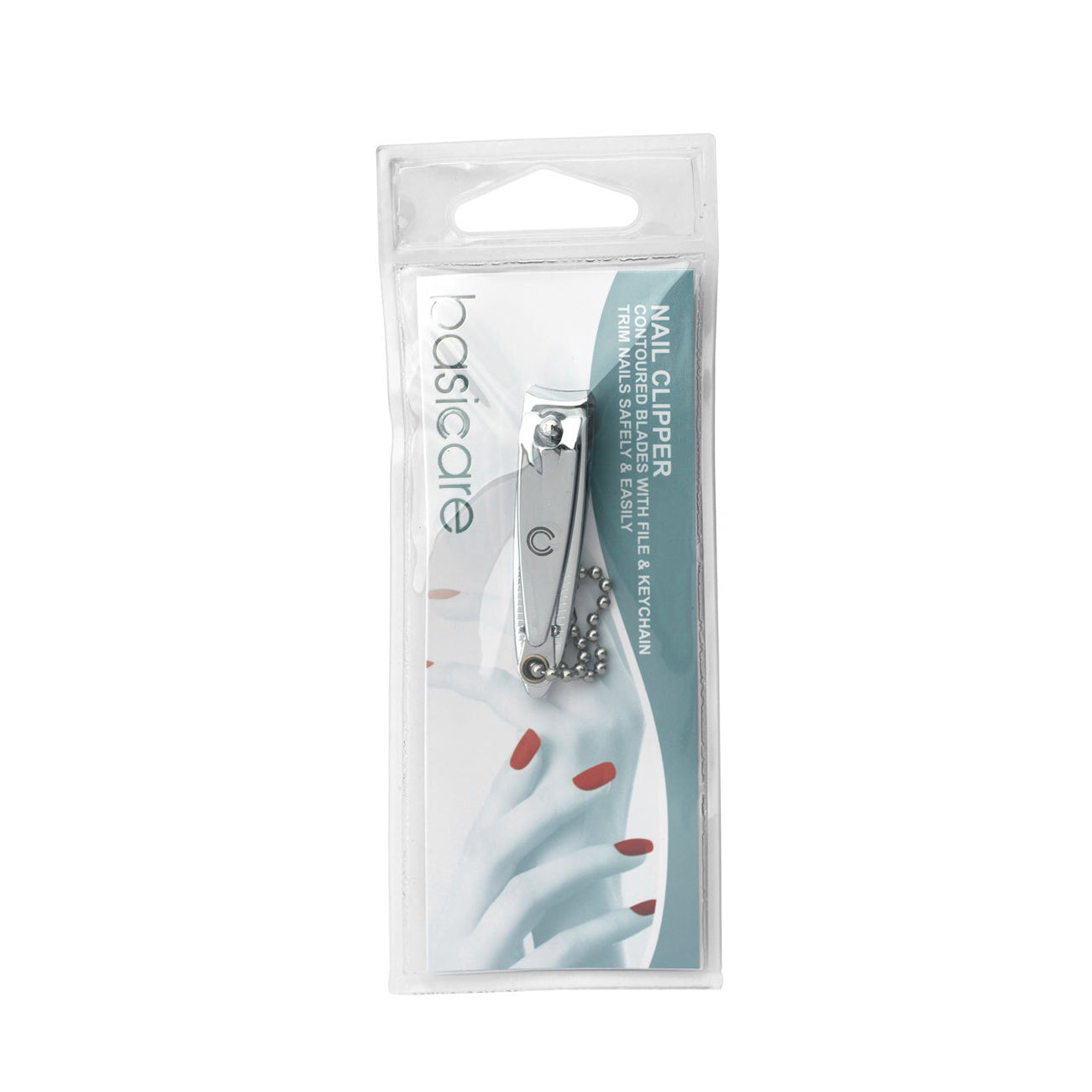 Basic Care Nail Clipper With File & Keychain