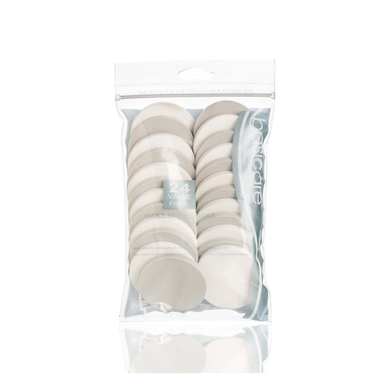 Basic Care 24 Make Up Sponges Round