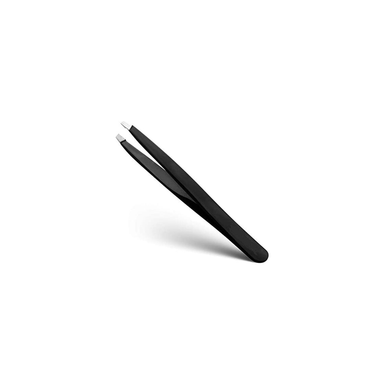 Basic Care Tweezer Black Rubber-Slant Tip