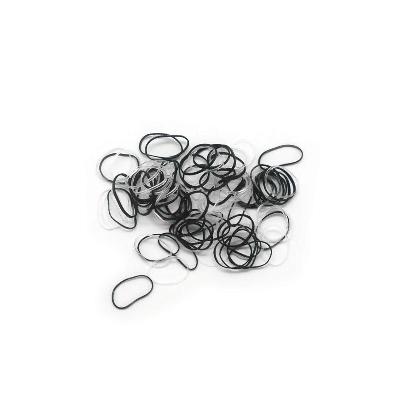 Basic Care 50 Poly Bands Black & Clear