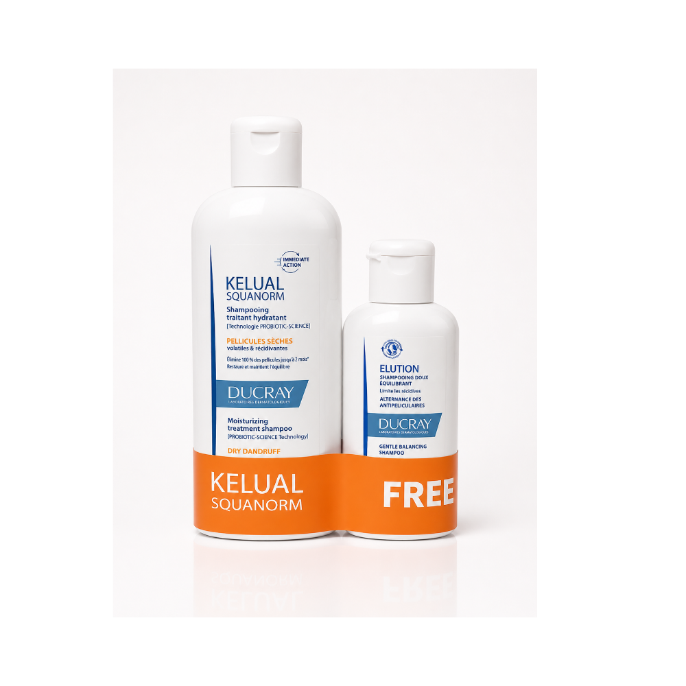 Kelual-squanorm Dry Dandruff Shampoo & Elution Gentle Balancing Shampoo Duo Pack