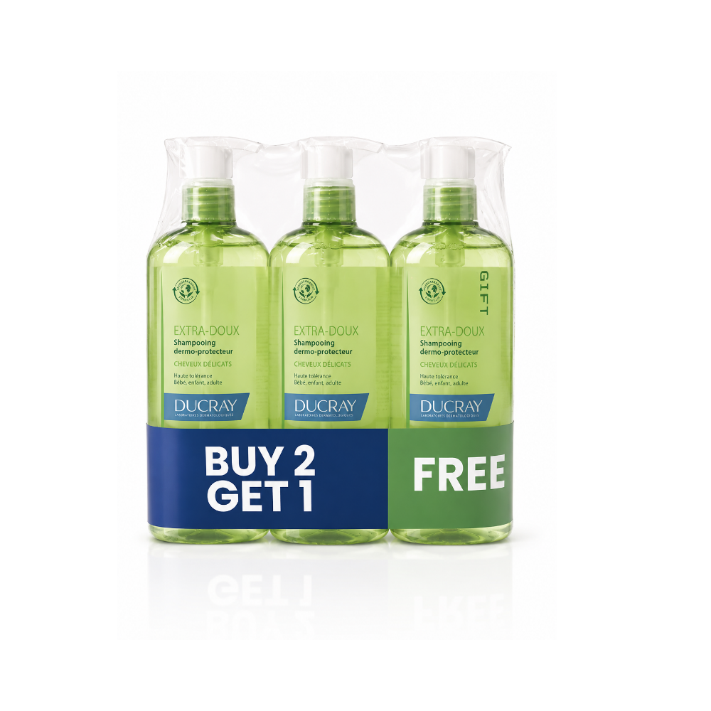 Extra-Doux Shampooing Dermo-Protecteur 400ml Trio Pack