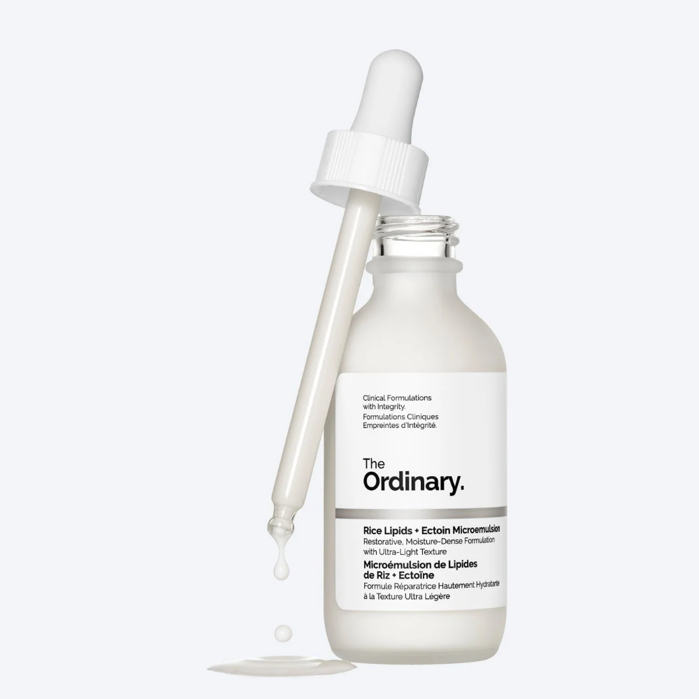 Rice Lipids + Ectoin Microemulsion Moisturizer for Dry Skin