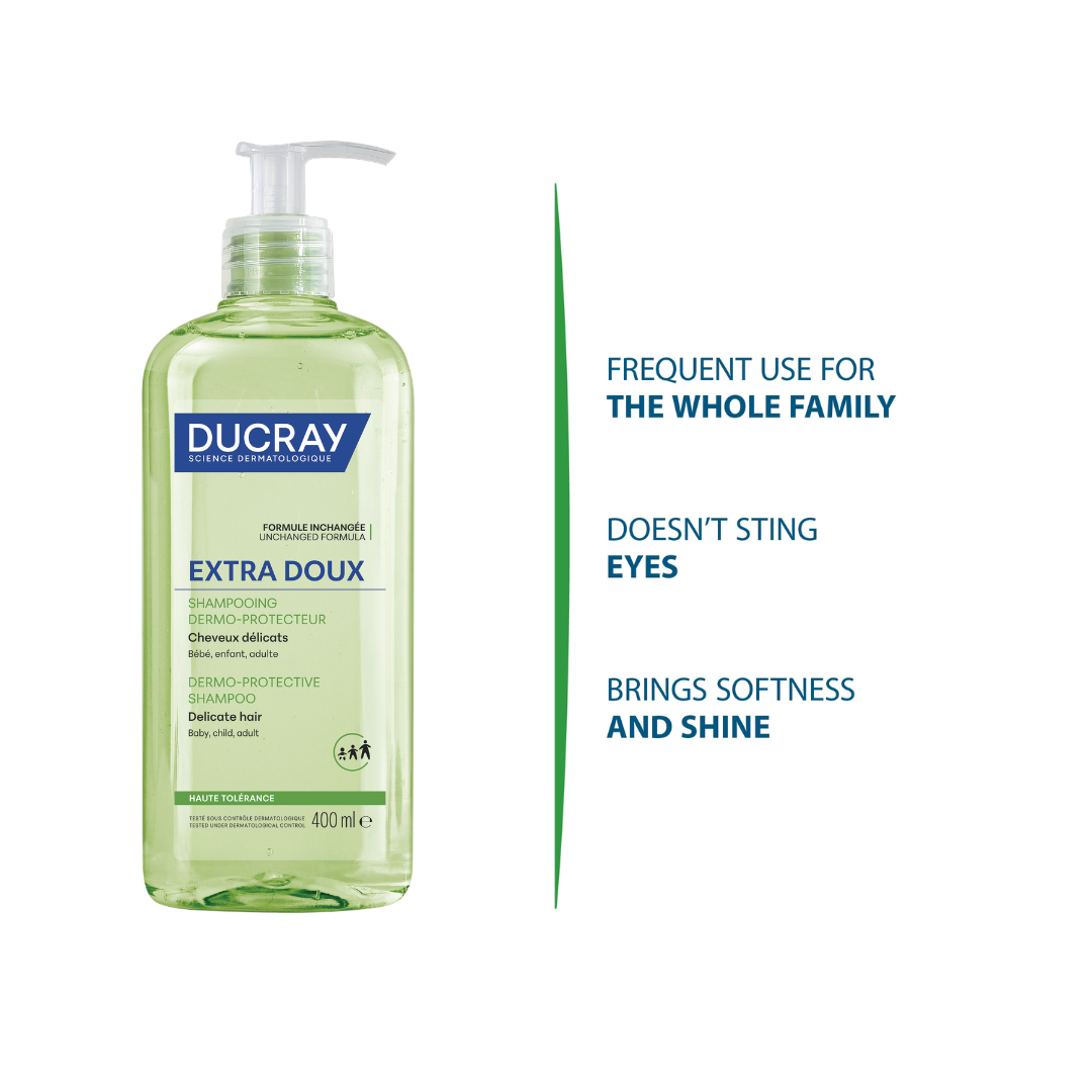 Extra-Doux Shampooing Dermo-Protecteur 400ml Trio Pack