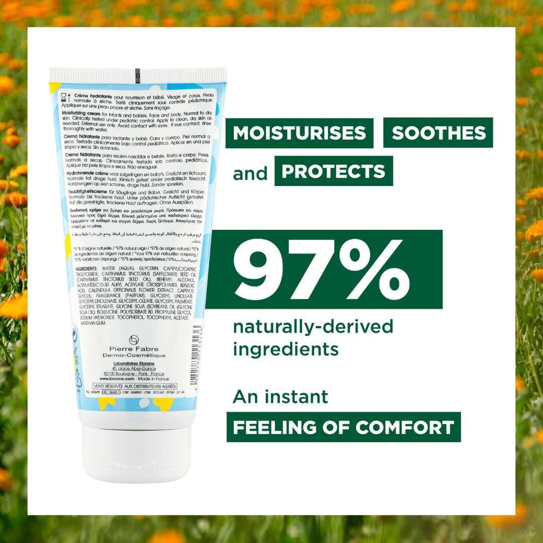 Klorane Baby Moisturizing Cream with Vitamins 200ml