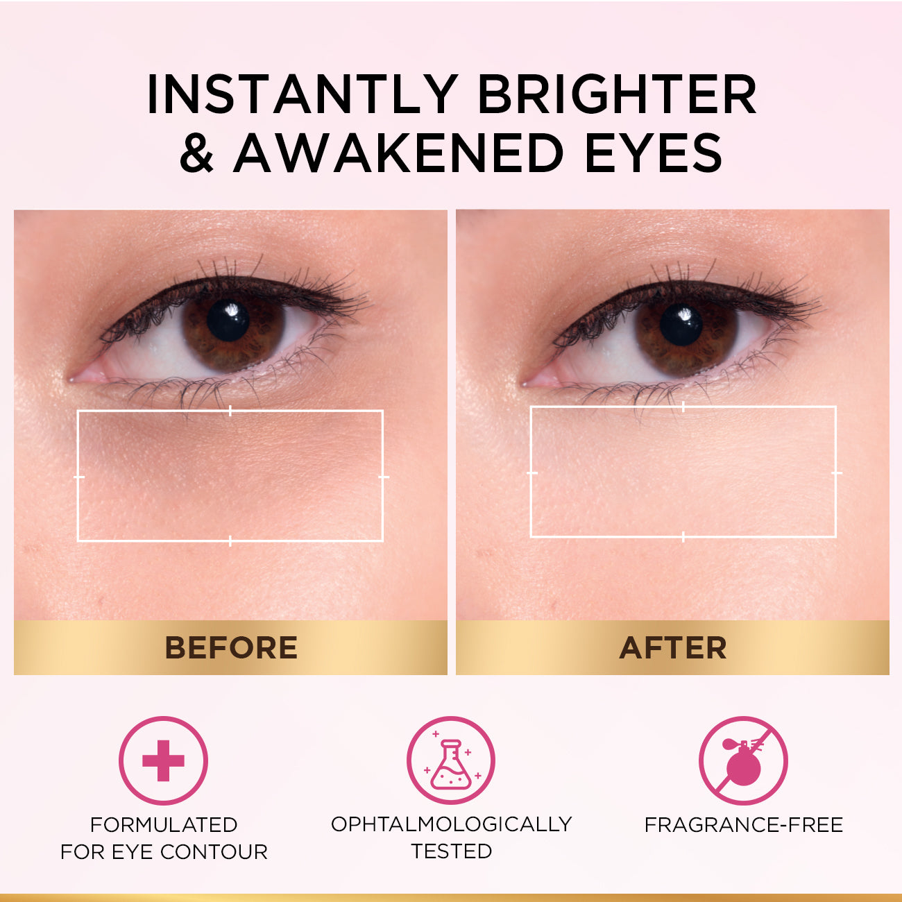 L'Oréal Paris Glycolic [3% Glycolic Acid  + Vitamin CG + Niacinamide] Eye Serum For Dark cirles, Brighten Eyes