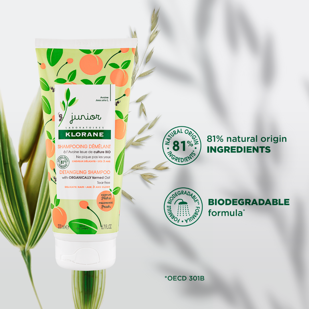 Klorane Junior Detangling Shampoo with Peach Fragrance 200ml