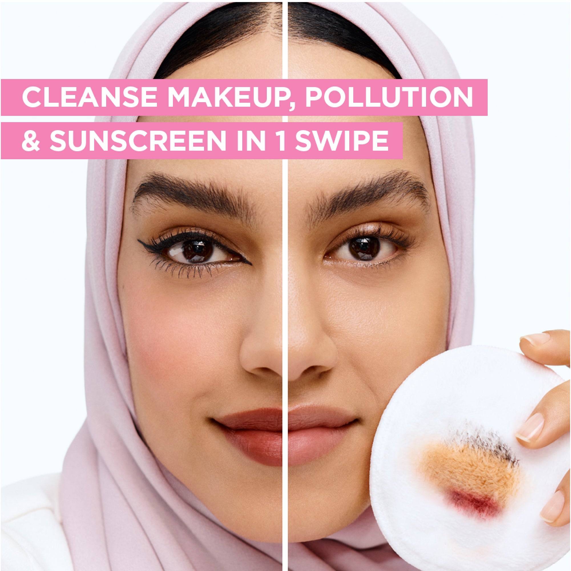 Garnier Micellar Water Facial Cleanser and Makeup Remover Pink for Sensitive Skin