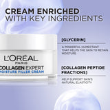 L’Oréal Paris Collagen Expert Moisture-Filling Cream, With Glycerin & Collagen Peptide Fractions
