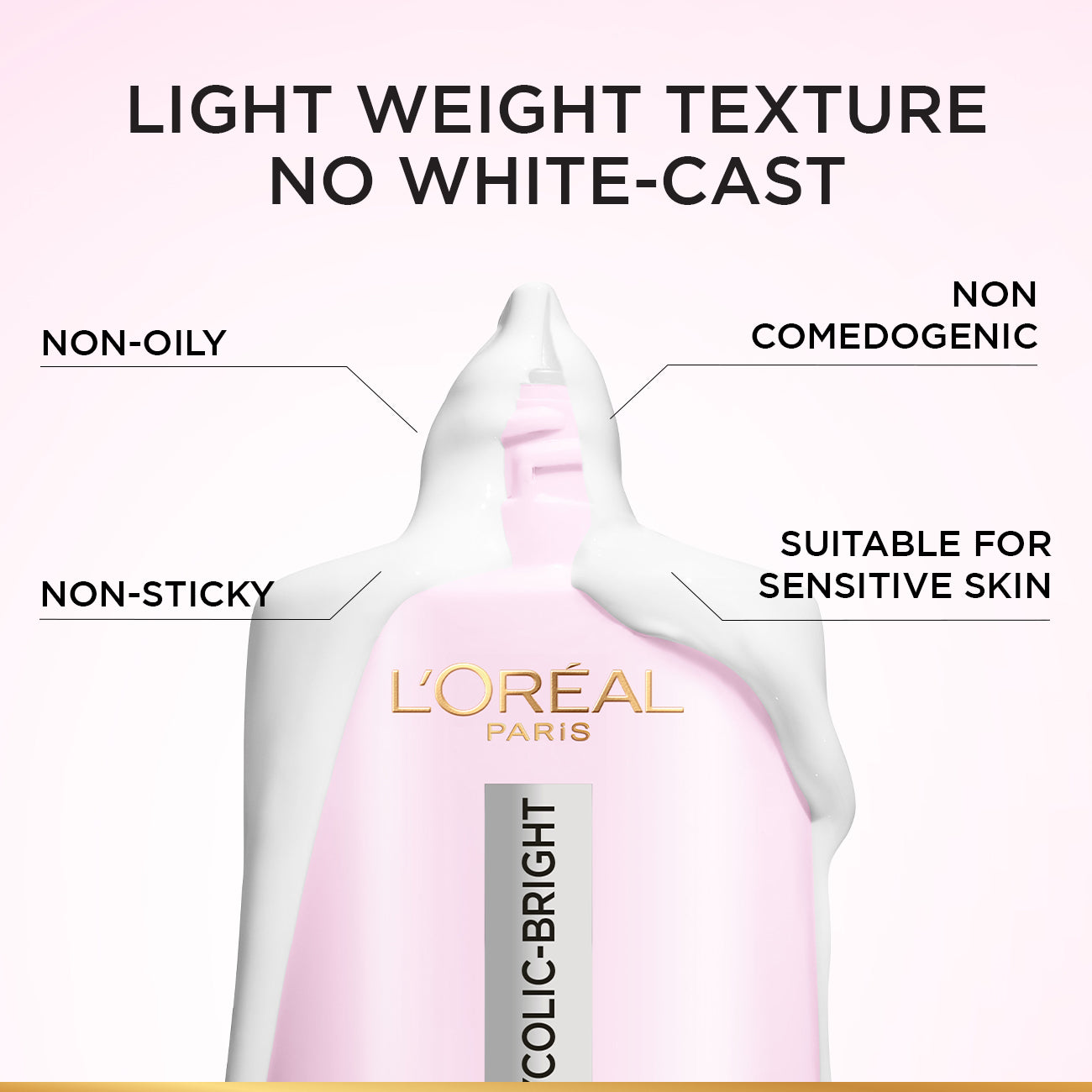 L’Oréal Paris, Glycolic Bright Anti-Dark Spot Daily UV Fluid, SPF 50+ with [Glycolic Acid + Niacinamide], 50ml