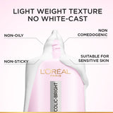 L’Oréal Paris, Glycolic Bright Anti-Dark Spot Daily UV Fluid, SPF 50+ with [Glycolic Acid + Niacinamide], 50ml