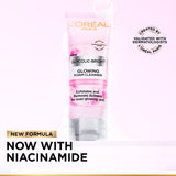 L’Oréal Paris, Glycolic-Bright Daily Glowing Foam Cleanser, with Glycolic Acid and Niacinamide, to Exfoliate and Remove Dullness for Even Glowing Skin, 100ml