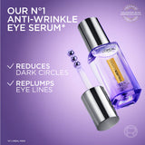 Hyaluron Expert Eye Serum, Targeted Eye Contour Treatment for Hydration and Plump, with Hyaluronic Acid and Caffeine, 20ml